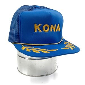 Vintage 80s "Kona" Hawaii Mesh Snapback Hat